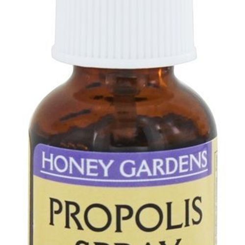 Honey Gardens Bee Propolis Throat Spray | With Apitherapy Raw Honey  Licorice Root and Usnea | 50 Servings | 1 Fl. Oz.