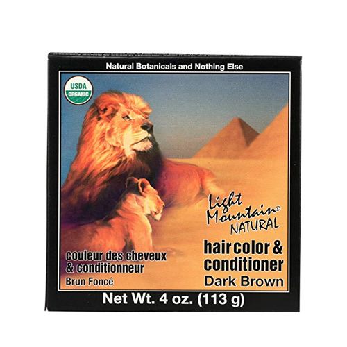 Light Mountain Natural Hair Color and Conditioner Dark Brown