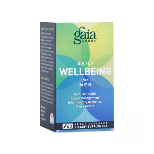 Gaia Herbs Daily Wellbeing Supplement for Men, 60 Count