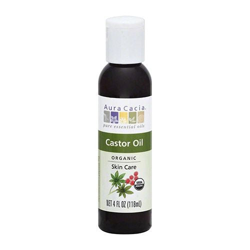 Aura Cacia Organic Castor Skin Care Oil 4 fl oz Liq
