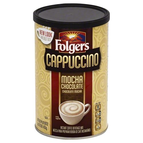 Folgers Coffee Ground Cappuccino Mocha Chocolate, 16 Ounce