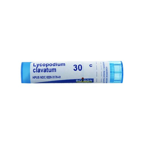 Boiron Lycopodium Clavatum 30C  Homeopathic Medicine for Bloated Abdomen Improved By Passing Gas  80 Pellets