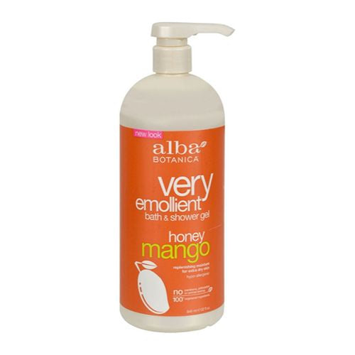 Alba Botanica Very Emollient Body Wash  Honey Mango  32 fl oz