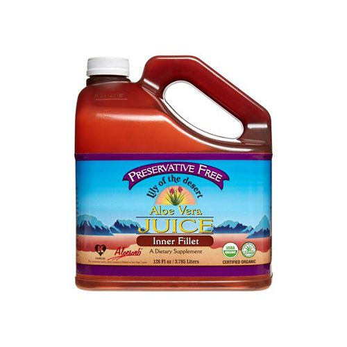 Lily of the Desert Organic Aloe Vera Juice Inner Fillet 128 oz