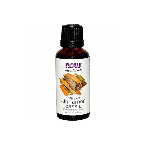 NOW Essential Oils  Cinnamon Cassia Oil  Warming Aromatherapy Scent  Steam Distilled  100% Pure  Vegan  Child Resistant Cap  1-Ounce