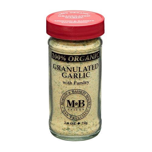 100% ORGANIC GRANULATED GARLIC WITH PARSLEY