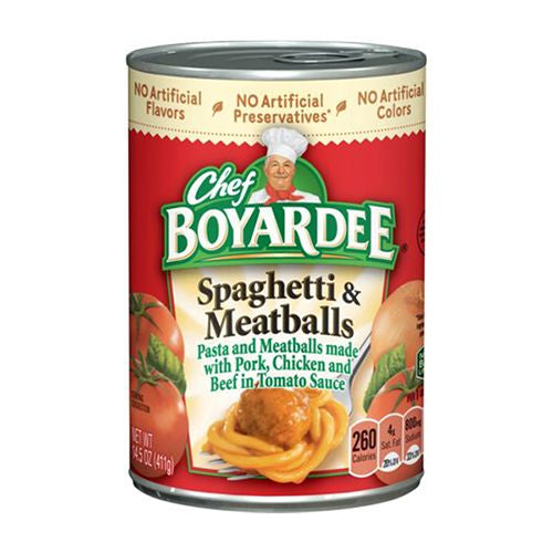 Chef Boyardee Spaghetti And Meatball