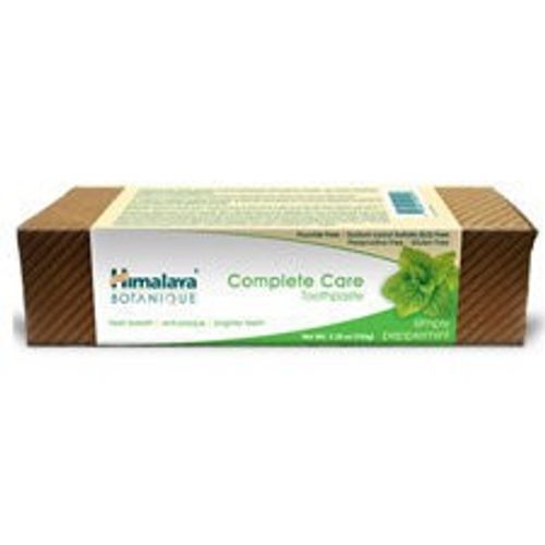 Himalaya Botanique Complete Care Simply Peppermint Toothpaste Fluoride-Free  SLS -Free Carrageenan-Free and Gluten-Free 5.29 oz