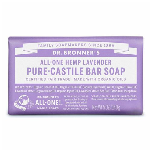 Dr. Bronner s Pure Castile Bar Soap Lavender 5 oz.