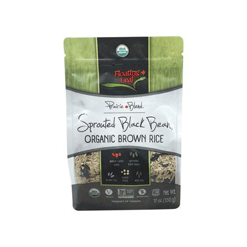 Floating Leaf 311479 12 oz Rice Brown Black Bean Organic Sprouted