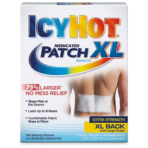 Icy Hot Original XL Pain Relief Patch (3 Count) for Back and Large Areas