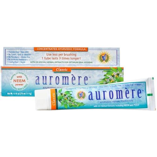 Auromere Ayurvedic Herbal Toothpaste - Classic 4.16 oz Paste