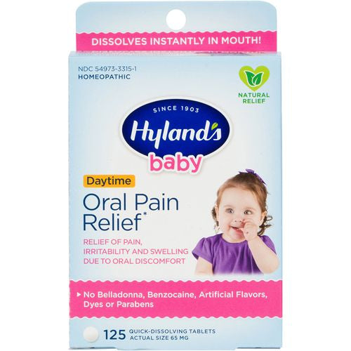 Hyland s Naturals Baby Oral Pain Relief  125 tablets