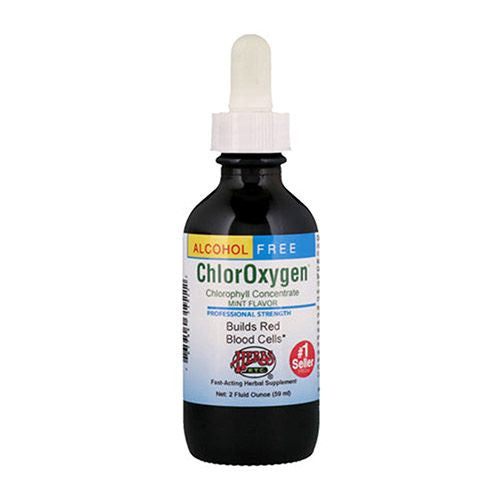 ChlorOxygen  Chlorophyll Concentrate  Alcohol Free  Mint  2 fl oz (59 ml)  Herbs Etc.
