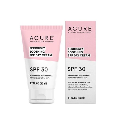 ACURE Seriously Soothing SPF 30 Day Cream | 100% Vegan | For Dry to Sensitive Skin | Blue tansy & Niacinamide - Soothes & Provides Sunscreen | 1.7 Fl Oz (B07PHMF423)