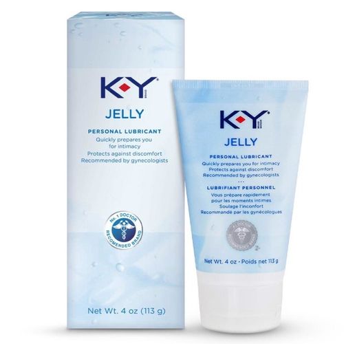 K-Y Jelly Personal Lubricant  Body-Friendly Water-Based Formula  Safe for Anal Sex  Safe to Use with Latex Condoms. Glide into a Wetter  Better Experience Every Day. For Men  Women  Couples  4 FL OZ