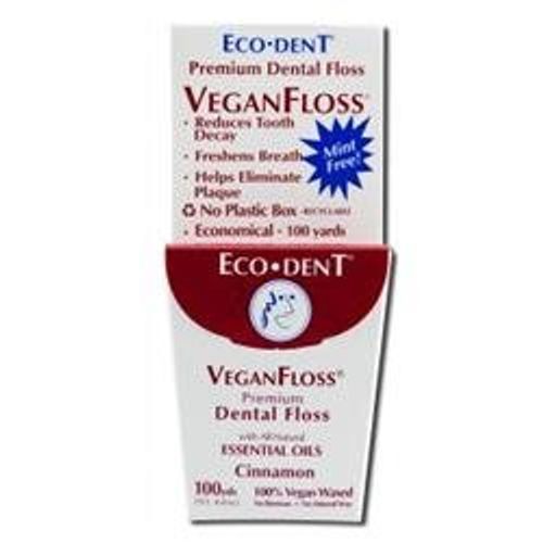 Eco-Dent Vegan Floss Premium Dental Floss  Cinnamon  100 Yards