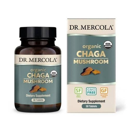 Dr. Mercola Organic Chaga Mushroom 30 Capsules x2 10/2022