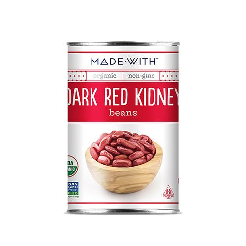 Made With Organic Kidney Beans, Dark Red, 15 Oz