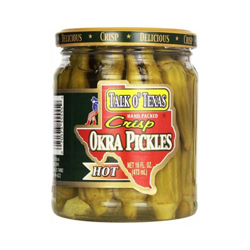 TALK O' TEXAS, CRISP OKRA PICKLES, HOT