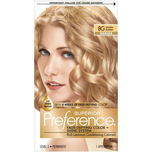 L Oreal Paris Superior Preference Fade-Defying Shine Permanent Hair Color  9A Light Ash Blonde  1 Kit