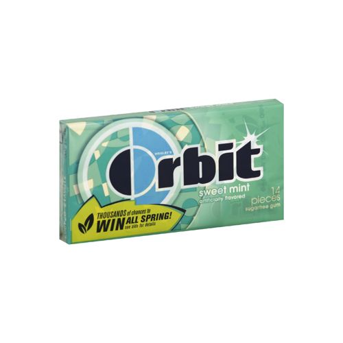 Orbit Gum Sweet Mint Sugar Free Chewing Gum  Single Pack - 14 Piece