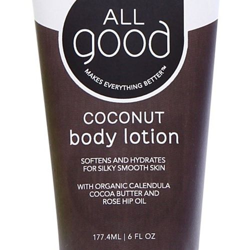 All Good Body Lotion, Coconut, 6 Oz