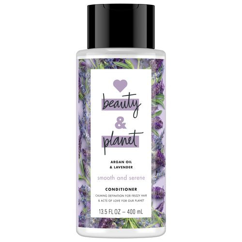 Love Beauty and Planet Smooth and Serene Conditioner Argan Oil and Lavender  13.5 oz
