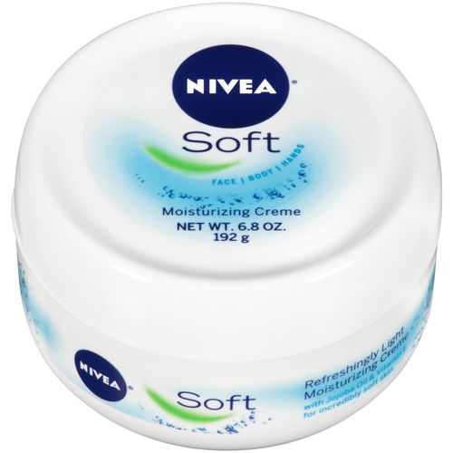 NIVEA Soft Cream  Refreshingly Soft Moisturizing Cream  Body Cream  Hand Cream  and Face Cream  6.8 Oz Jar