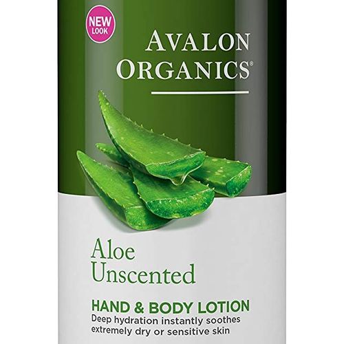 Avalon Organics Hand and Body Lotion  Aloe Unscented  32 Fl Oz