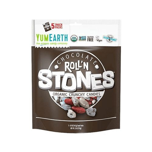 Yum Earth Organic Chocolate Roll N Stones Crunchy Candy, 2.5 Ounce