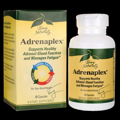 Terry Naturally Adrenaplex - 60 Capsules - Maximum Adrenal Support Supplement  Promotes Daily Energy