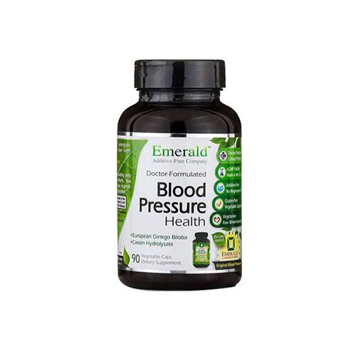 Emerald Labs Blood Pressure Health with Ginkgo Biloba and Hawthorne Berry to Support Healthy Circulation and GI Health  Help Support Anti-Inflammation and Decrease Stress - 90 Vegetable Capsules