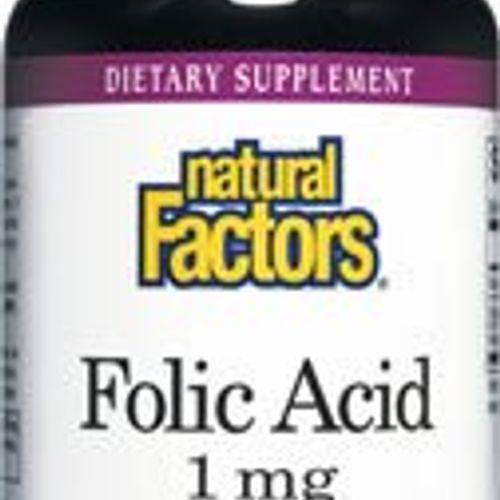 Natural Factors - Folic Acid 1000 mcg. - 90 Tablets