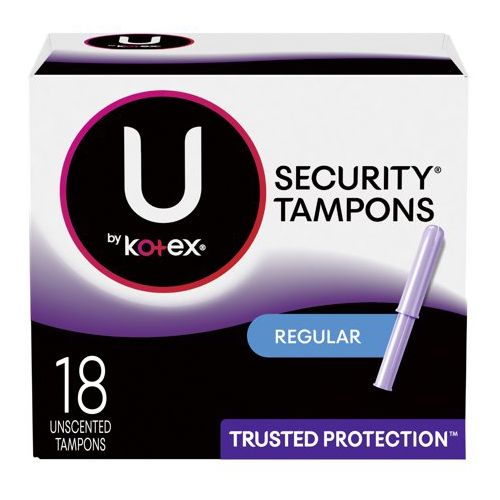 U BY KOTEX PREMIUM SECURITY REGULAR ABSORBENCY TAMPONS