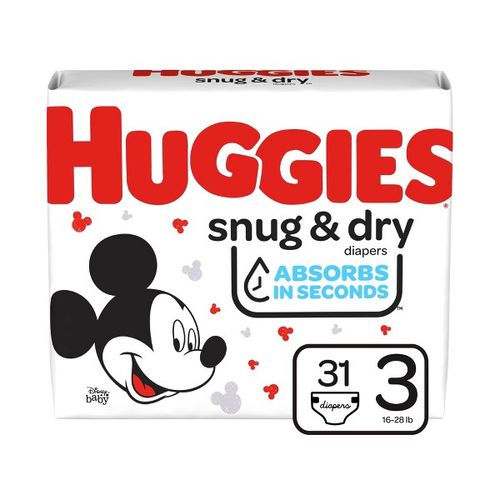 Huggies Snug & Dry Diapers Sz3 - 31
