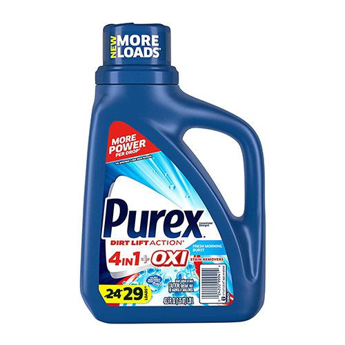 Purex Liquid Laundry Detergent Plus OXI  Stain Defense Technology  65 Fluid Ounces  43 Wash Loads
