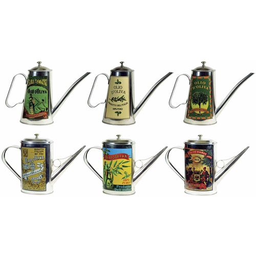 Grant Howard Associates 17 oz Olive Oil Stainless Steel Cans Assorted