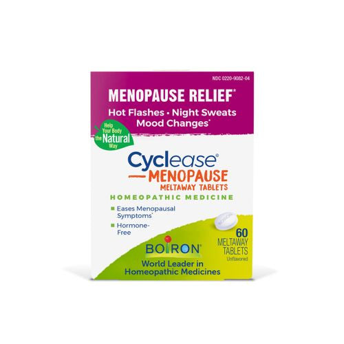 Boiron Cyclease Menopause Tablets  Homeopathic Medicine for Menopause Relief  Hot Flashes  Night Sweats  Mood Changes  60 Meltaway Tablets