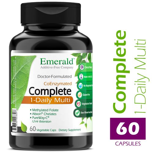 Emerald Labs Complete 1-Daily Multi - Multivitamin with Vitamins and Mineral to Support Heart  Bones  and Immune System - 60 Vegetable Capsules