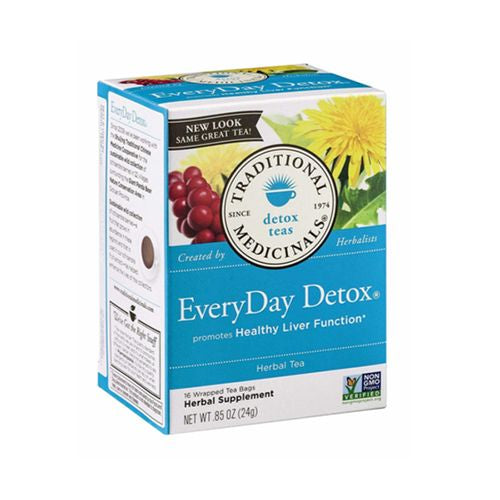 Traditional Medicinals EveryDay Detox Organic Schisandra Berry Herbal Supplement, 16 count, .85 oz