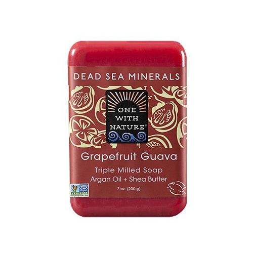 One With Nature Dead Sea Spa Grapefruit Guava Mineral Soap