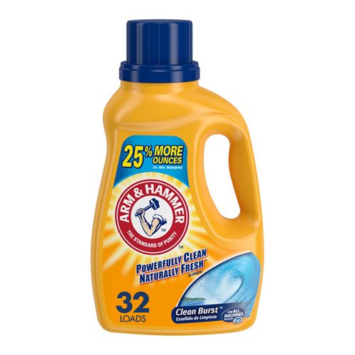 Arm & Hammer Clean Burst  32 Loads Liquid Laundry Detergent  50 Fl oz