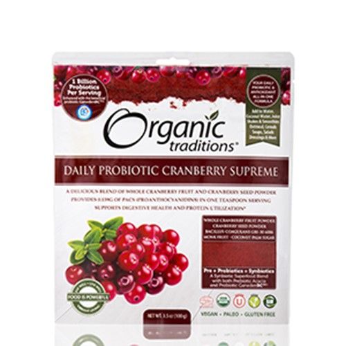 Organic Traditions Daily Probiotic Cranberry Supreme 2.1 oz Pkg