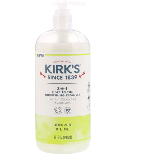 Kirk s 3-in-1 Head to Toe Nourishing Body Cleanser  Juniper Lime  32 fl oz