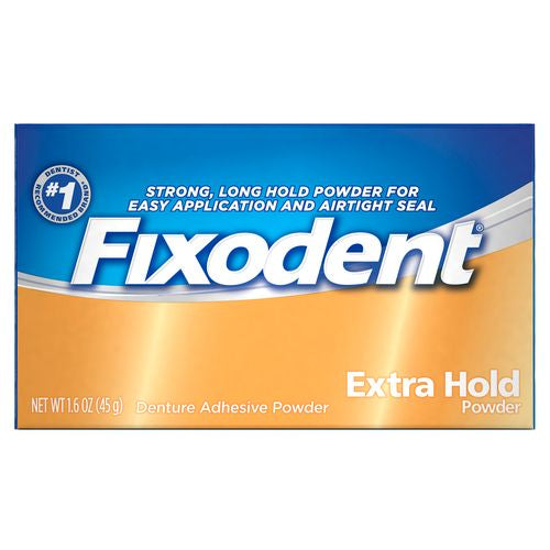 Fixodent Extra Hold Denture Adhesive Powder  1.6 oz
