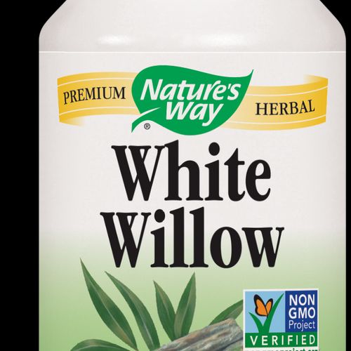 Nature s Way White Willow 400 mg Non-GMO Project Verified  Tru-ID? Certified  100 Ct