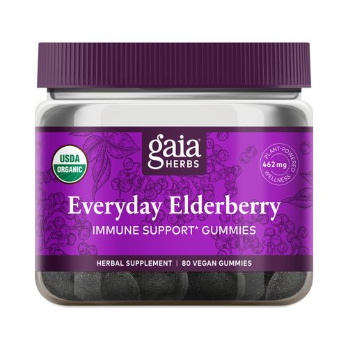 Gaia Herbs Everyday Elderberry Gummies  80 count