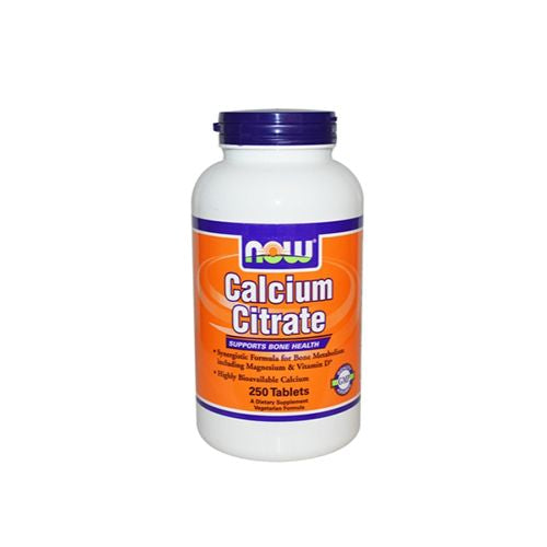 NOW Supplements  Calcium Citrate with Vitamin D  Magnesium  Zinc  Copper  and Manganese  250 Tablets
