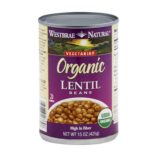 WESTBRAE NATURAL, LOW SODIUM ORGANIC LENTILS